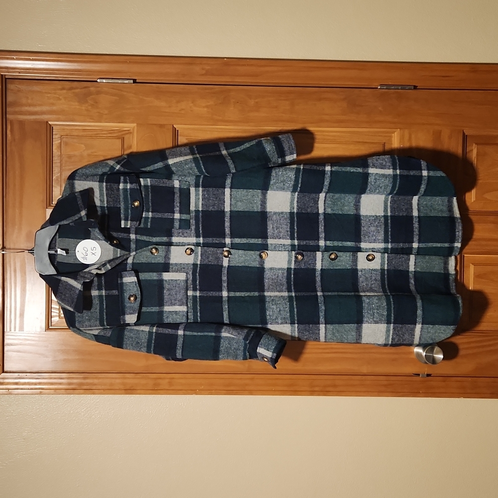 Womens long shacket